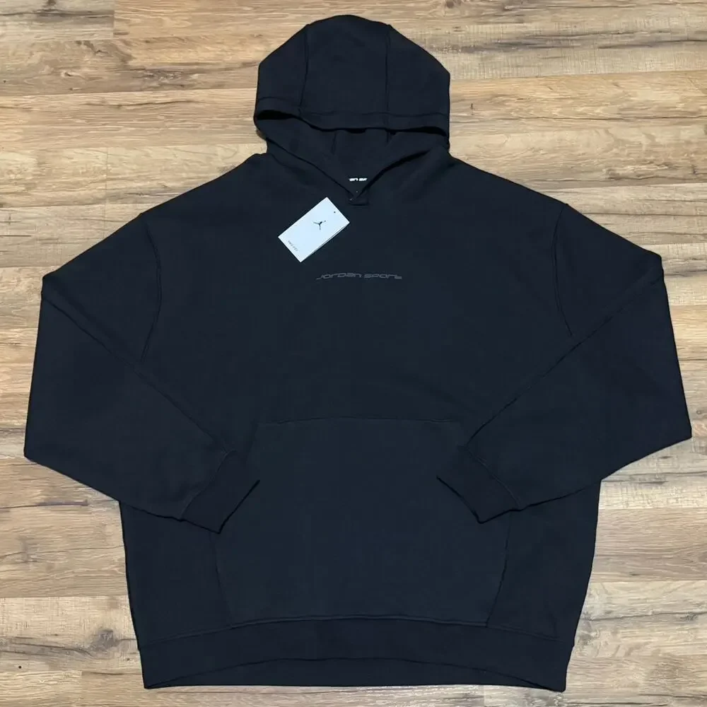 Air Jordan Sport Dri-Fit Black Grey Hoodie Sweatshirt HF0280-010 Size XXL